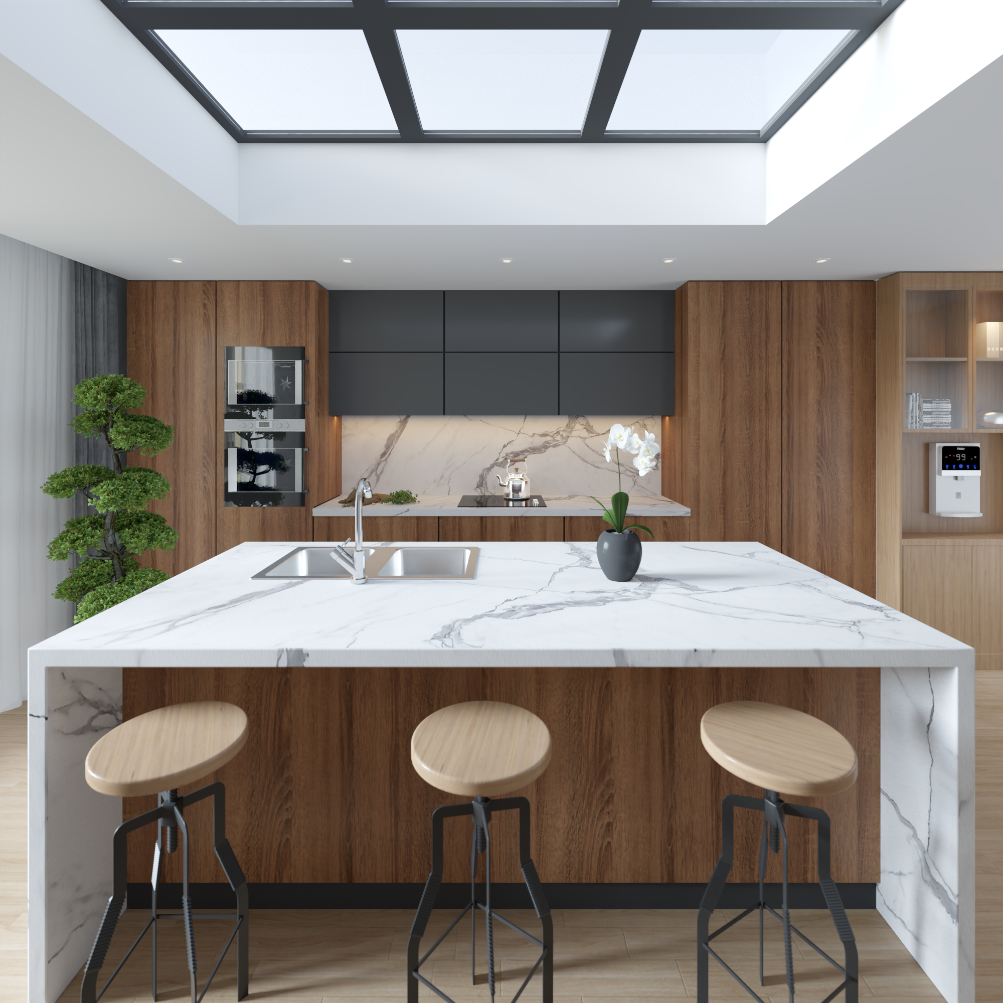 Full Sheet White Carrara Marble Wall Panel 96" X 48" 4 Pack