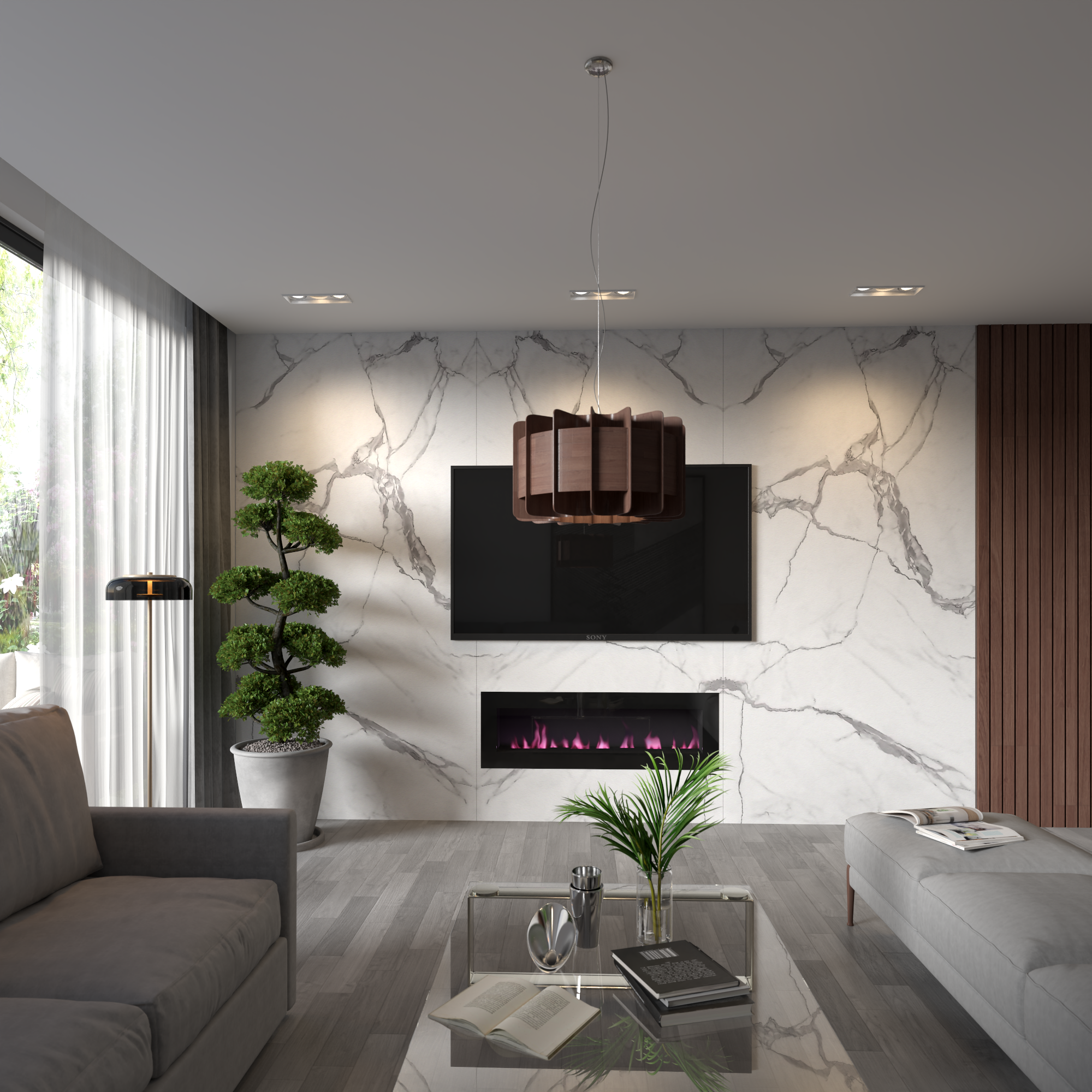 Full Sheet White Carrara Marble Wall Panel 96" X 48" 4 Pack