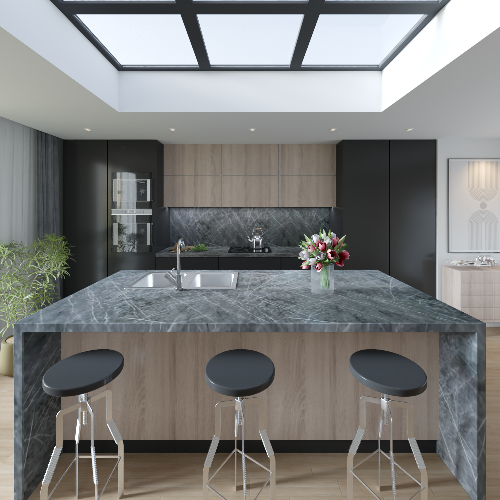 Gray Carrara Marble Wall Panel 96" X 48"