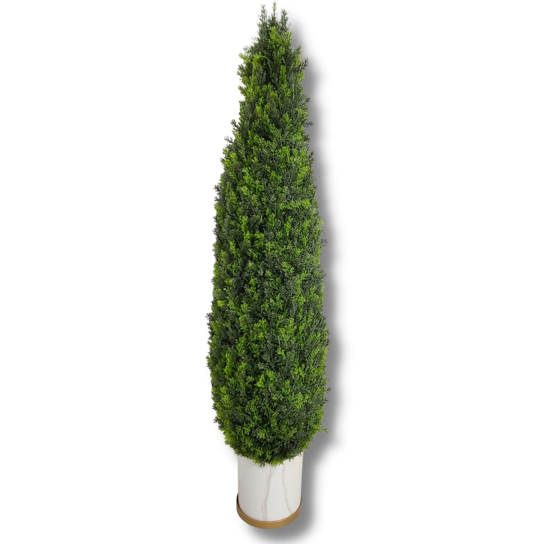 White Calacatta Ceramic Marble Flower Planter