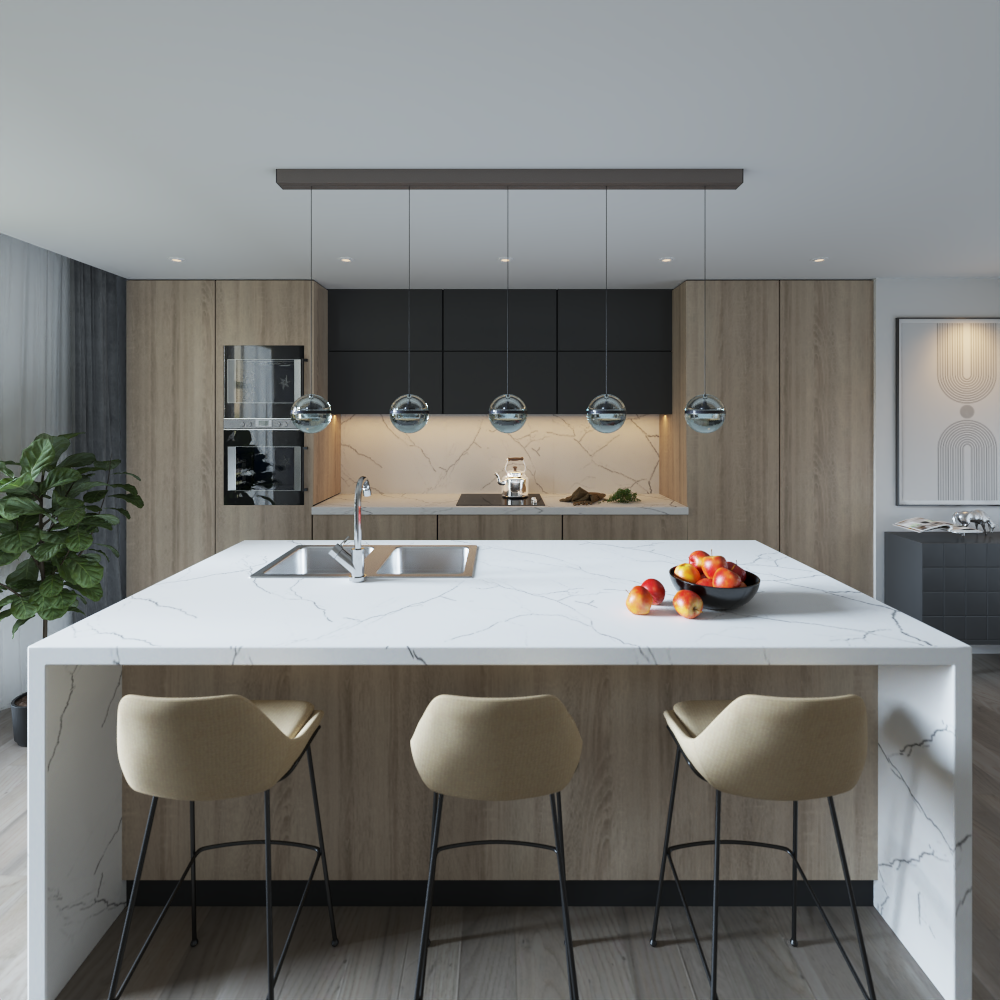 Full Sheet Everest Carrara Marble Wall Panel 96" X 48" 6 Pack