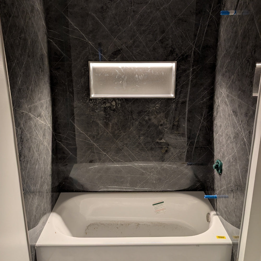 Gray Carrara Marble Wall Panel – 8 ft x 4 ft (Covers 32 sq ft)