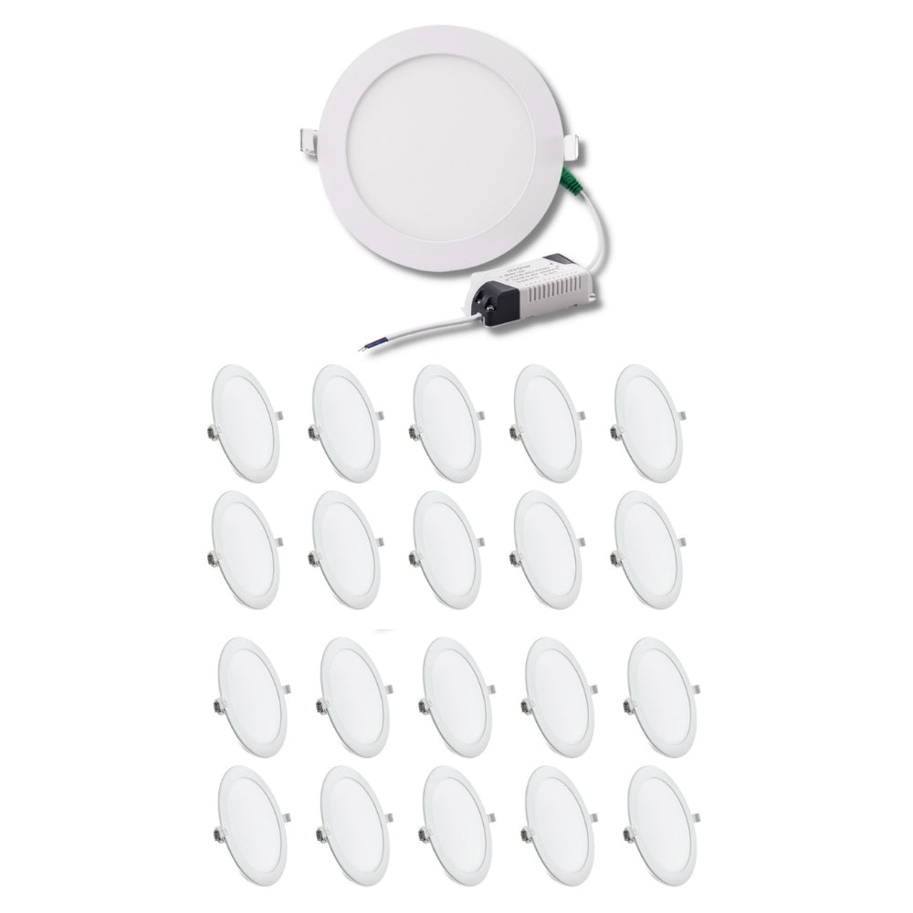 BOGO 2x1 10W Recessed Lights 4 Inch LED Downlights for Ceilings and Drywalls 10pcs (20 pcs total)
