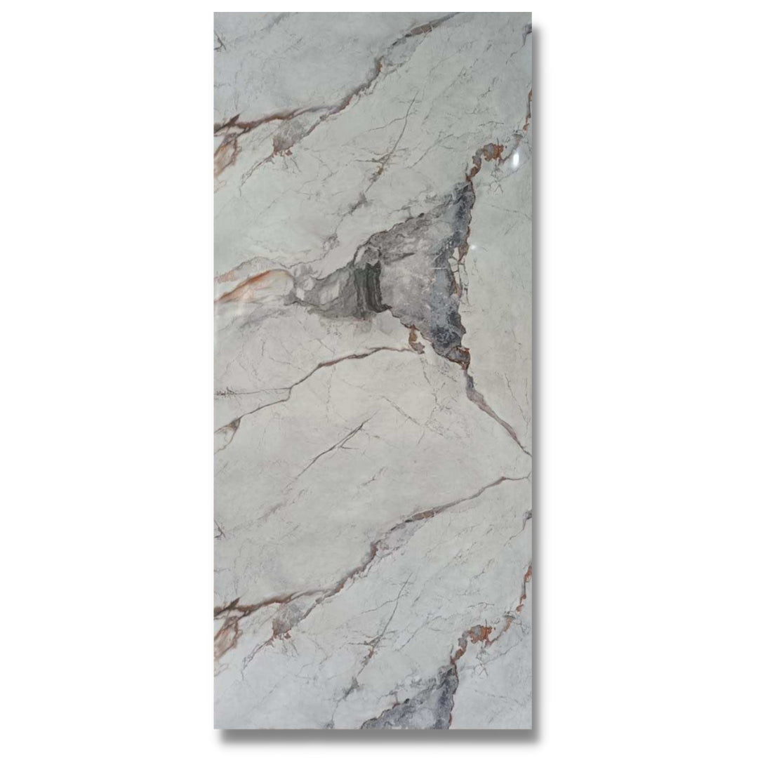 Full Sheet Continental Carrara Marble Wall Panel 96" X 48" 4 Pack