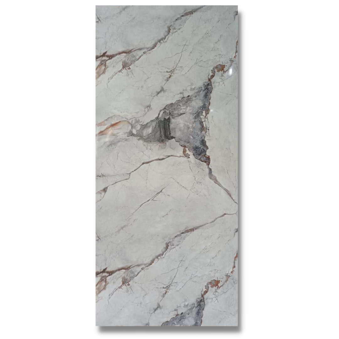 Full Sheet Continental Carrara Marble Wall Panel 96" X 48" 4 Packs