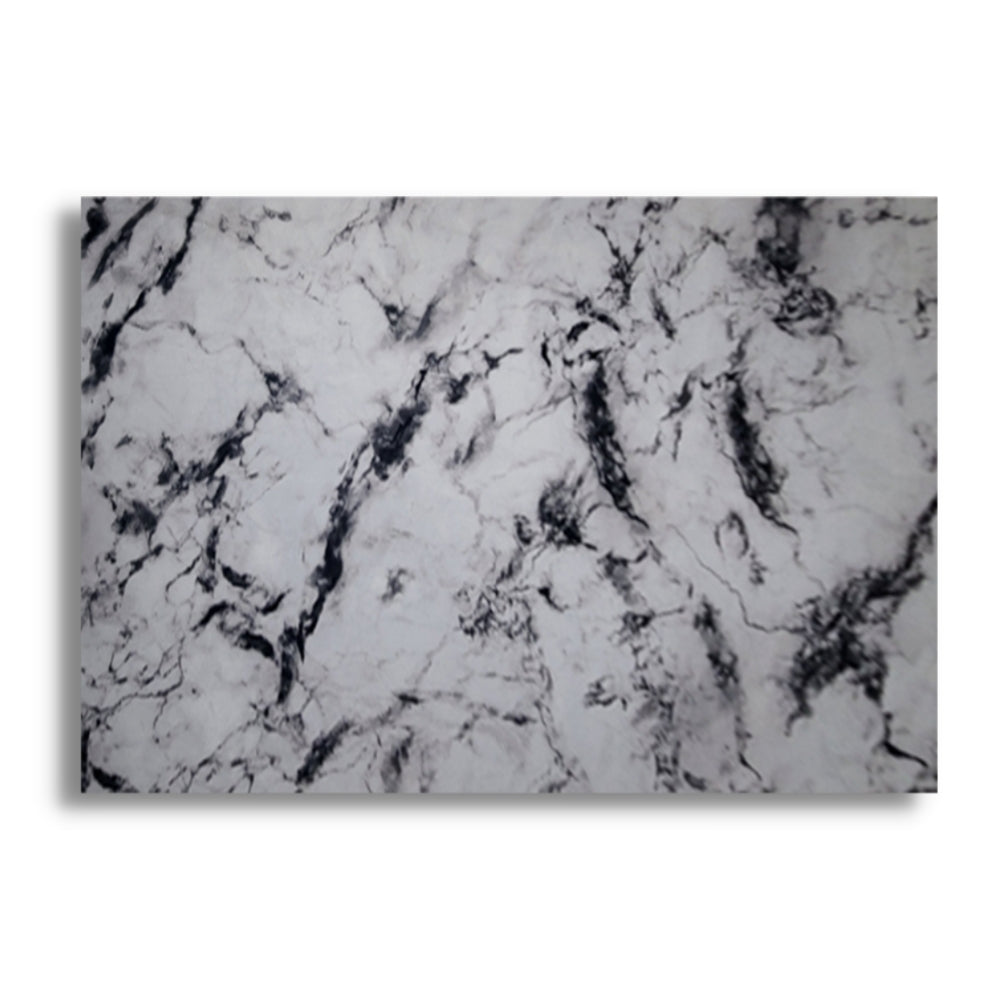 Calacatta Black and Light Gray Marble Rug