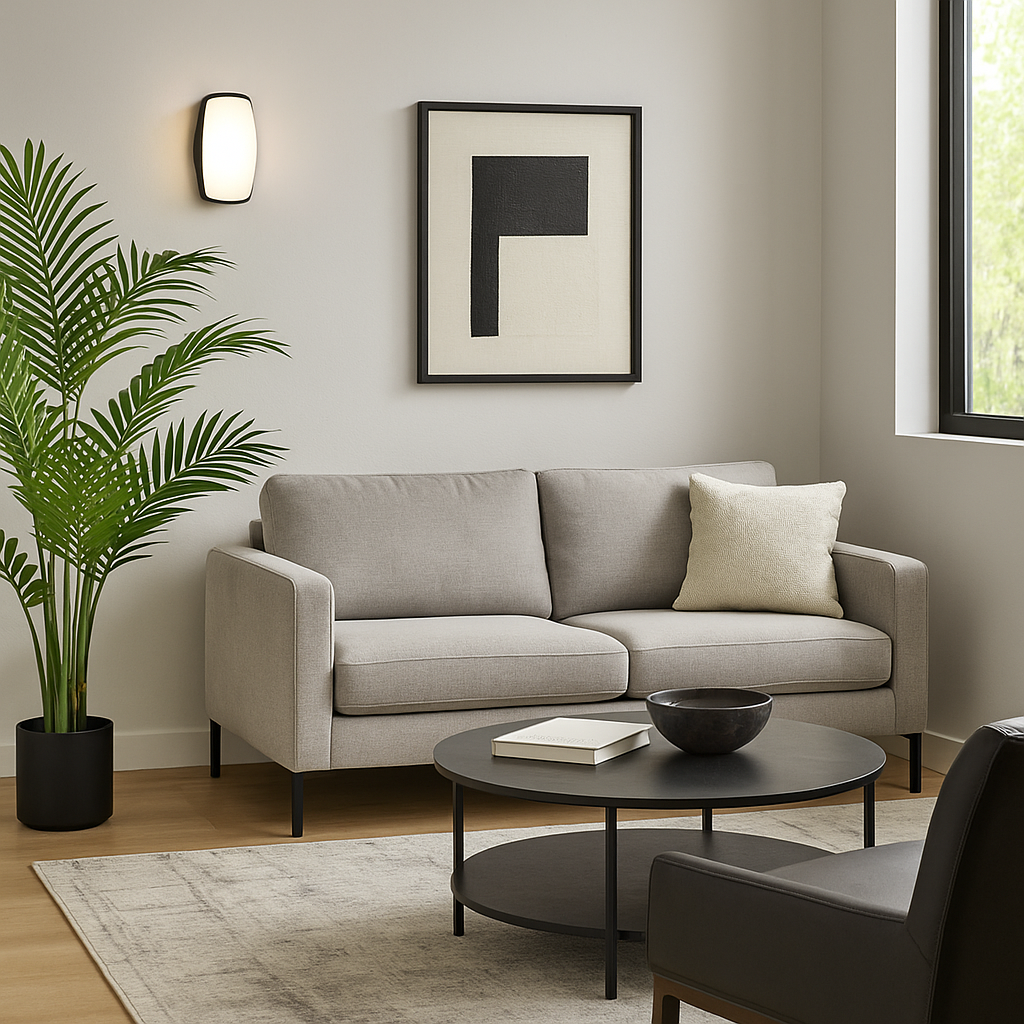 Black LED Future Wall Light