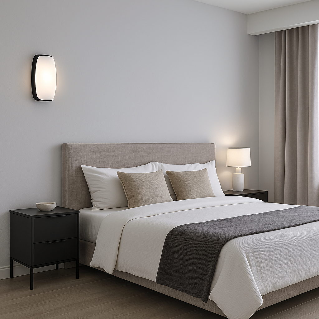 Black LED Future Wall Light