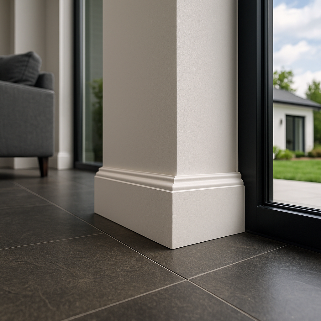 Baseboard 94 in. Length x 4 in. Height x 1 inc. Thick Package of 10 PCS