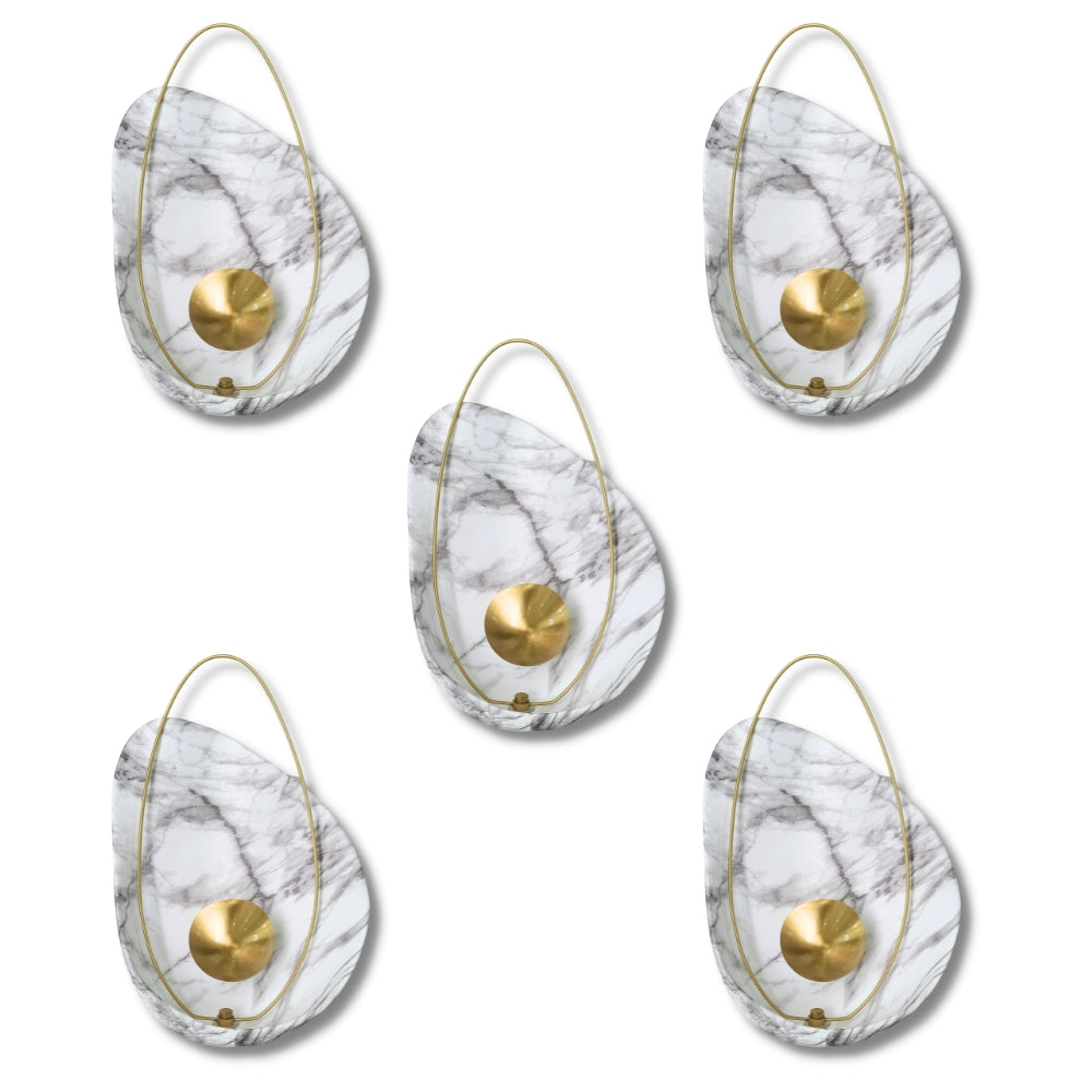 5 pcs Bundle Marble Ostrich Egg Wall Lamp