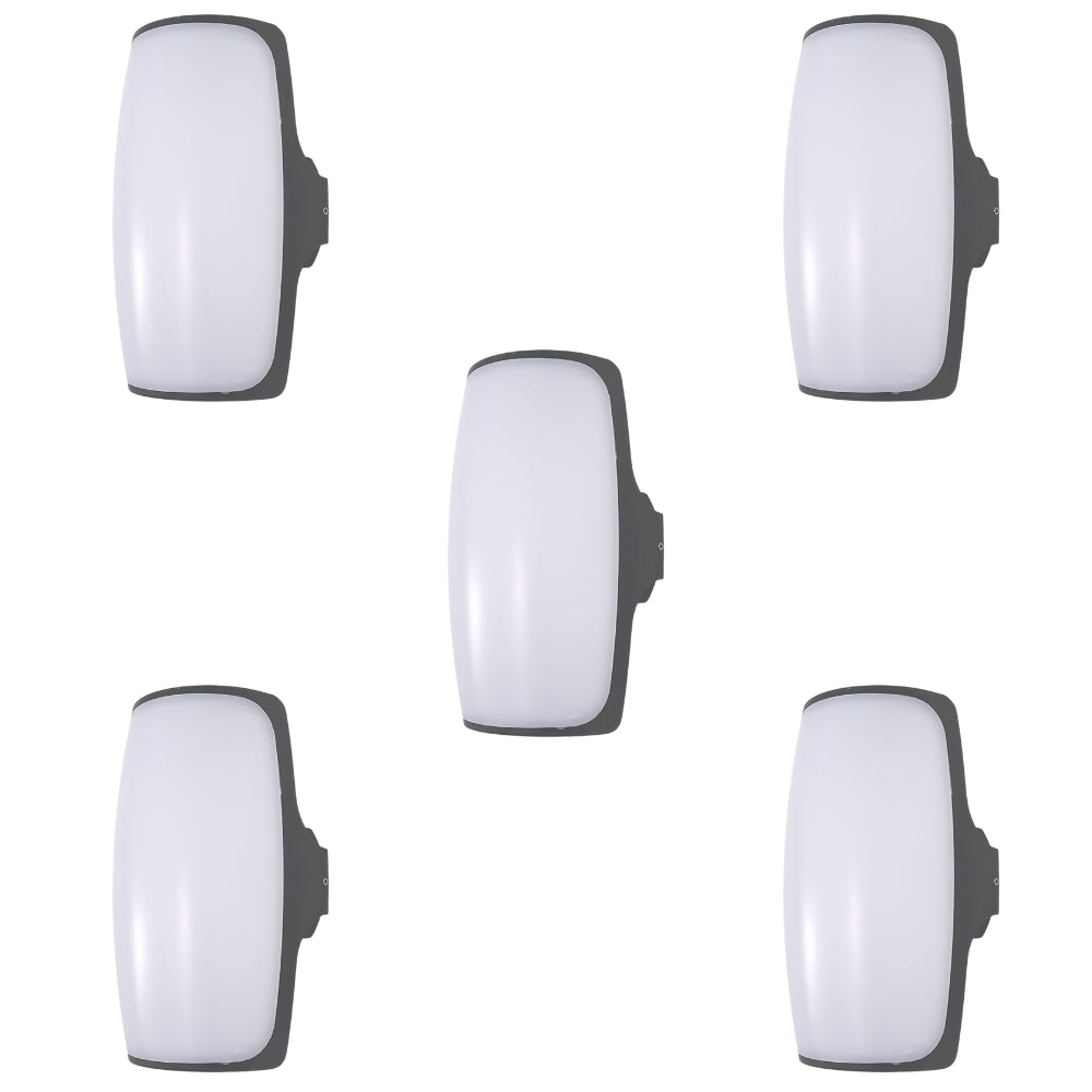 5 pcs Bundle Black LED Future Wall Light