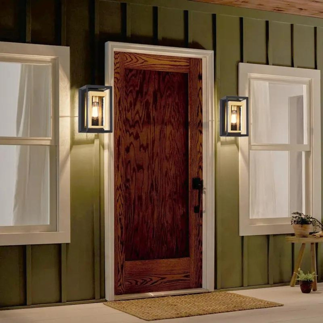 5 pcs Bundle Black and Gold Indoor and Outdoor Wall Moderntique Light