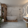 White Carrara Marble Wall Panels – 8ft x 4ft (Covers 32 sq ft per box)