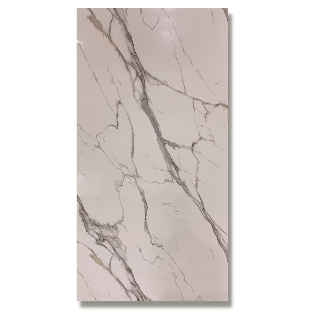 Full Sheet White Carrara Marble Wall Panel 96" X 48" 4 Packs