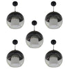 5 pcs Bundle Black Ball Pendant Light