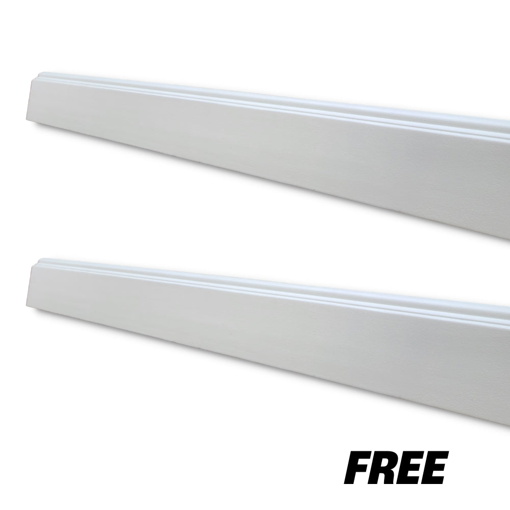 BOGO 2x1 Baseboard 94 in. Length x 4 in. Height x 1 inc. Thick Package of 10 PCS (20 pcs total)