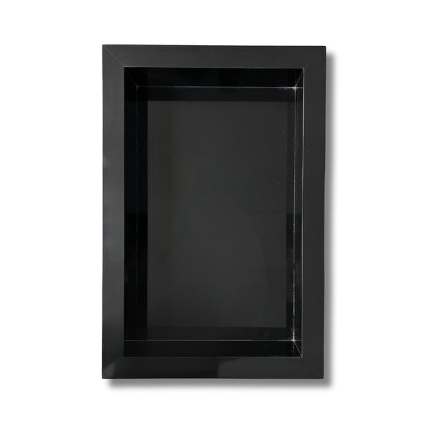 Pure Black Marble Shower Niche