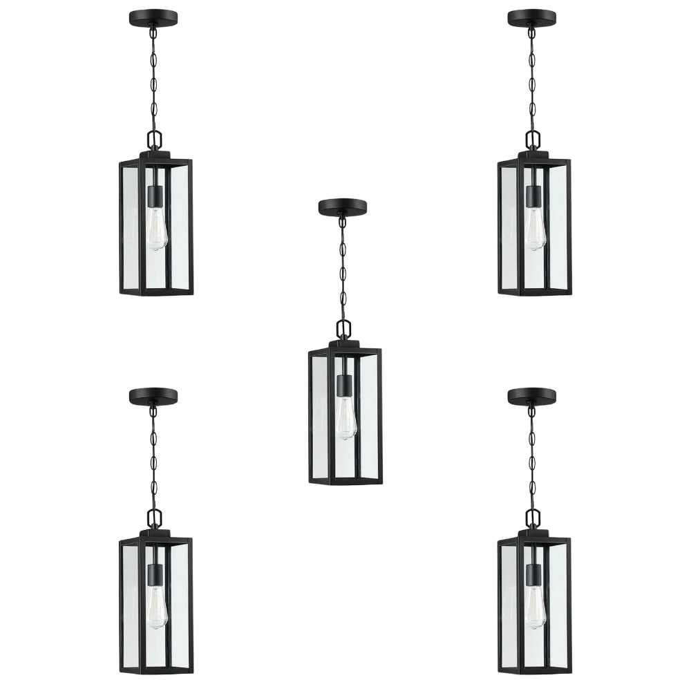 5 pcs Bundle Black Moderntique Indoor and Outdoor Pendant Light