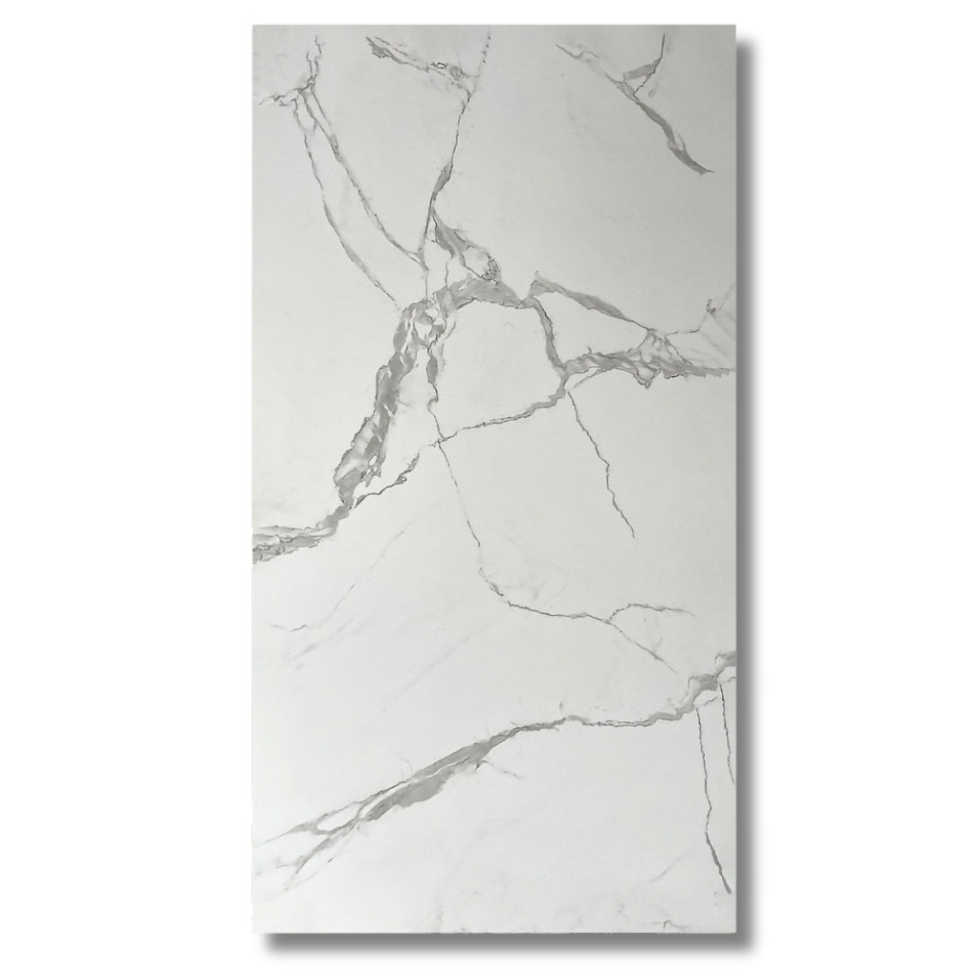 White Carrara Marble Wall Panel 96" X 48"