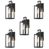 5 pcs Bundle Black Moderntique Indoor and Outdoor Wall Light