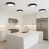 5 pcs Bundle Black LED Round Flushmount Wall Light