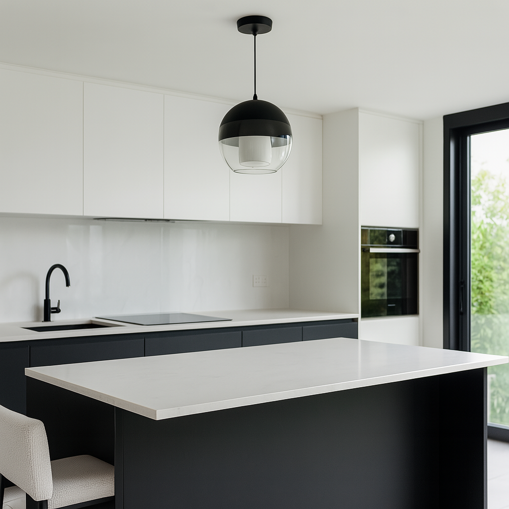 Black Ball Pendant Light