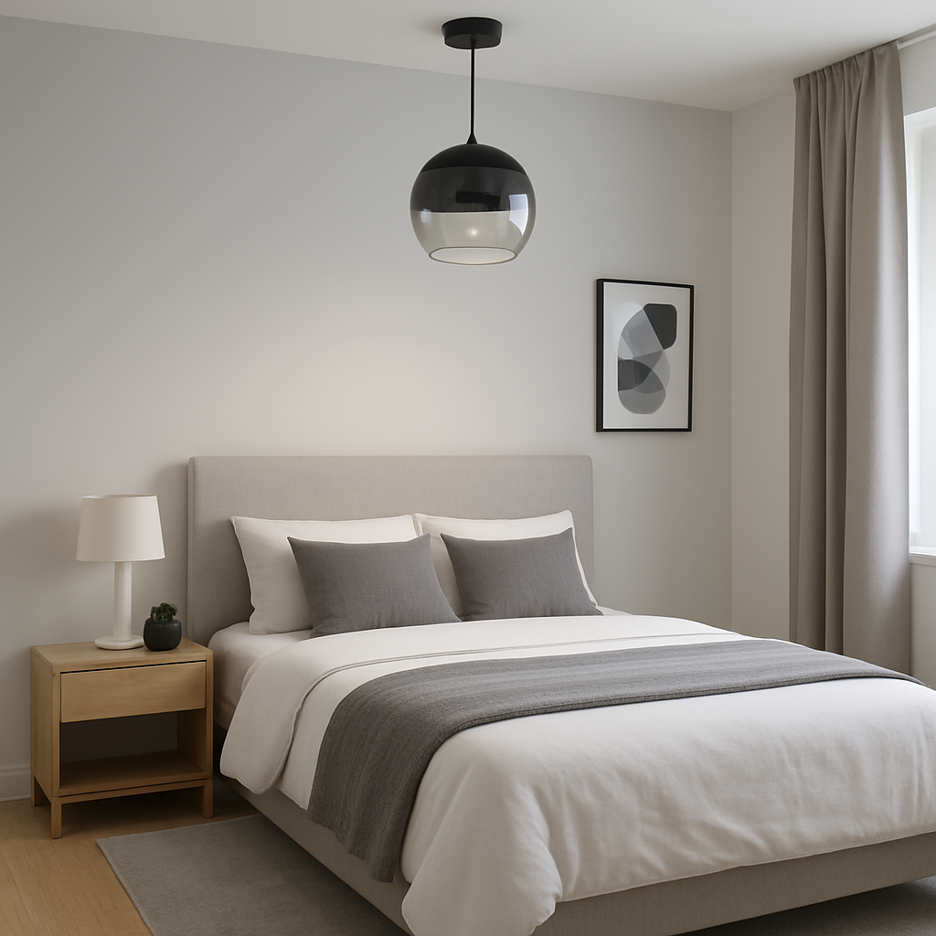 Black Ball Pendant Light