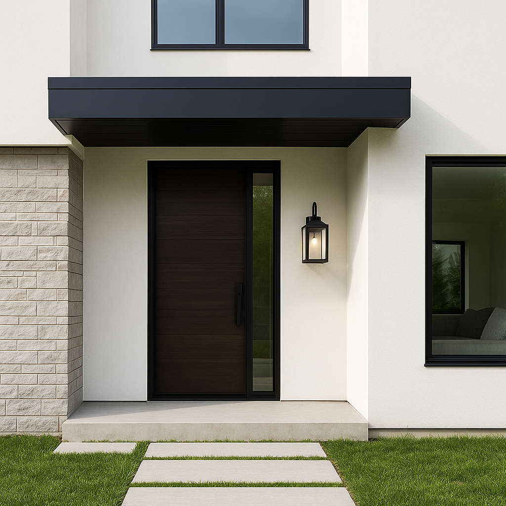 Black Moderntique Indoor and Outdoor Wall Light