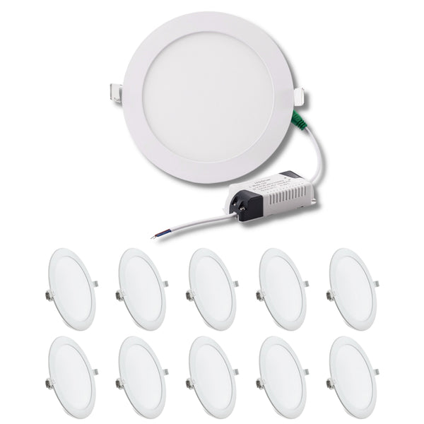 10W Recessed LED Downlights · 10 Pack