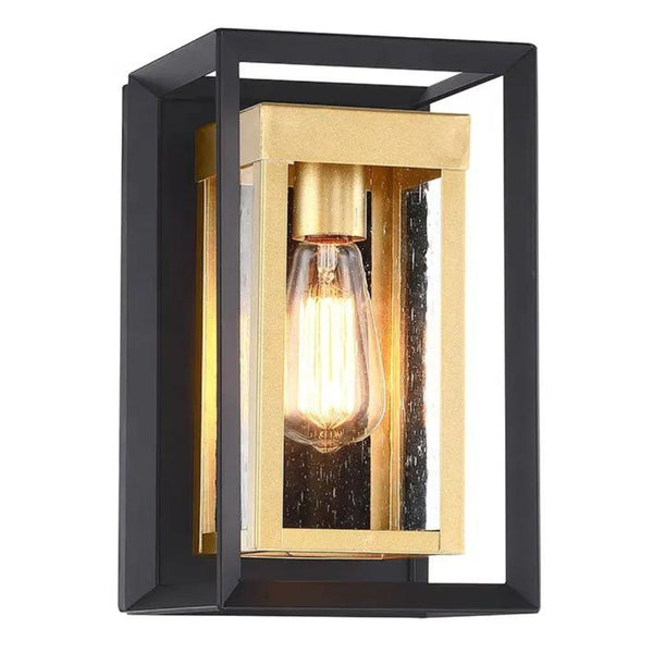 Black and Gold Moderntique Wall Light