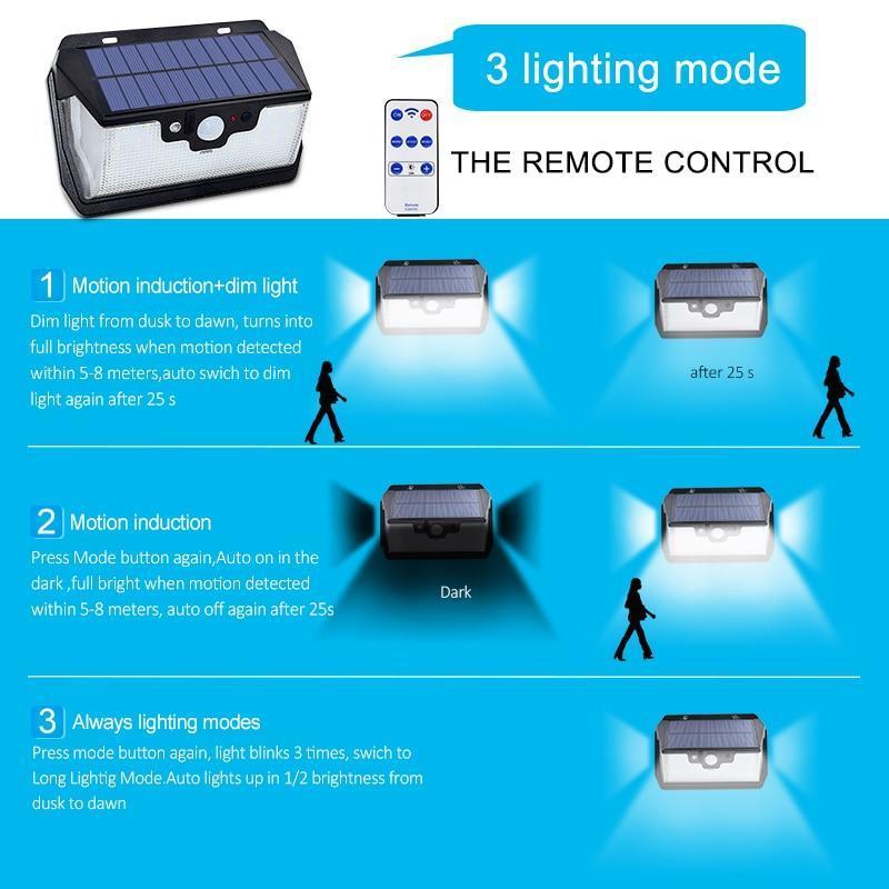 55 LED USB Solar Light 800 Lumens